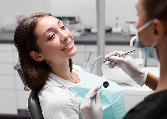 ask the dentist about an old crown replacement